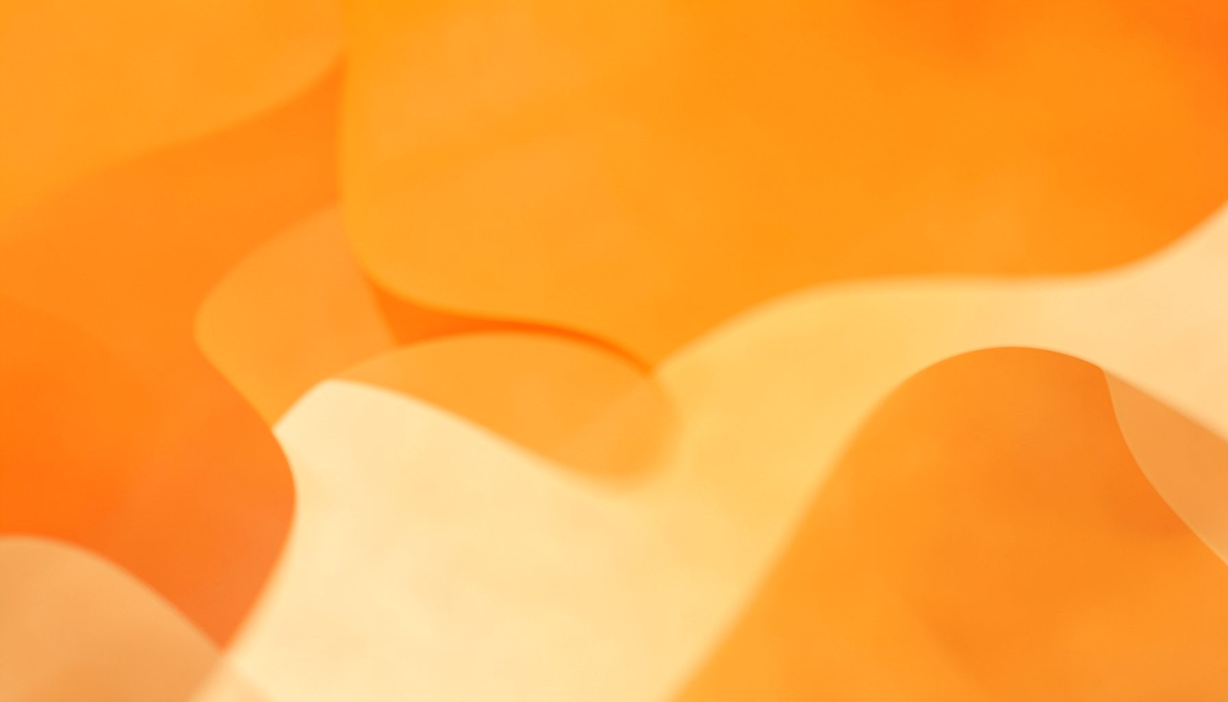Abstract research visualisation in warm orange and cream