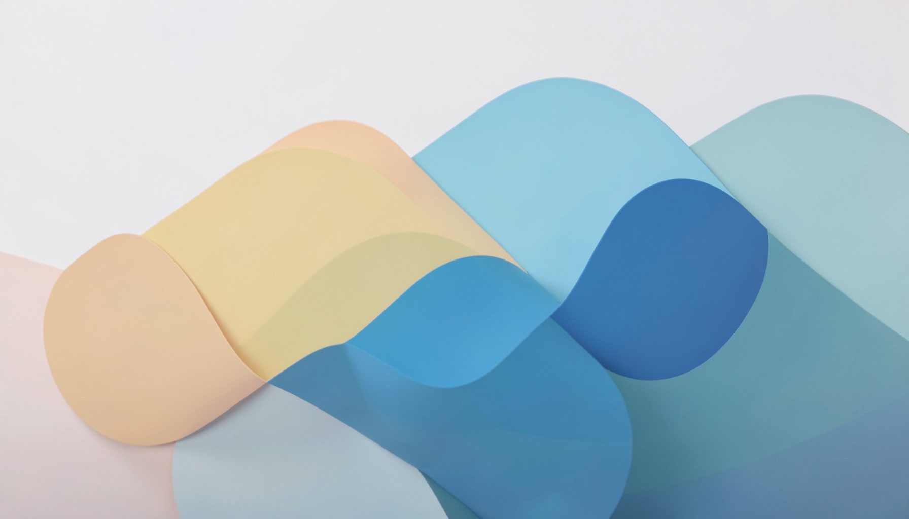 Subtle layered shapes suggesting collaboration and data